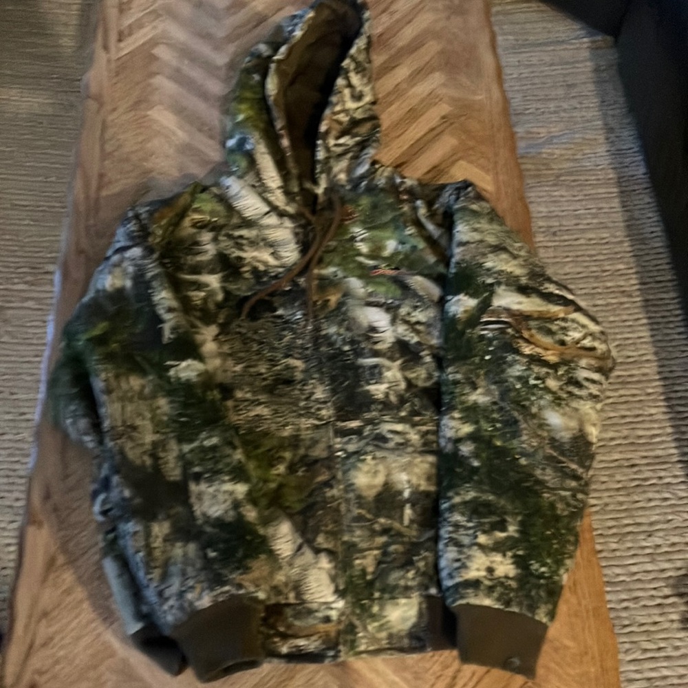Mossy Oak quilted camo coat